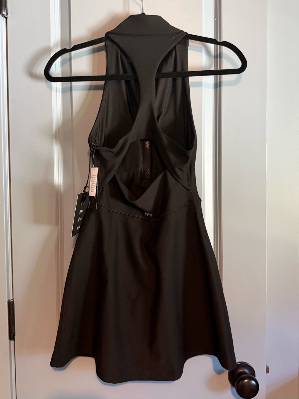 *NWT* A&F Black Halter Zip-Front Athletic Dress - Picture 4 of 4
